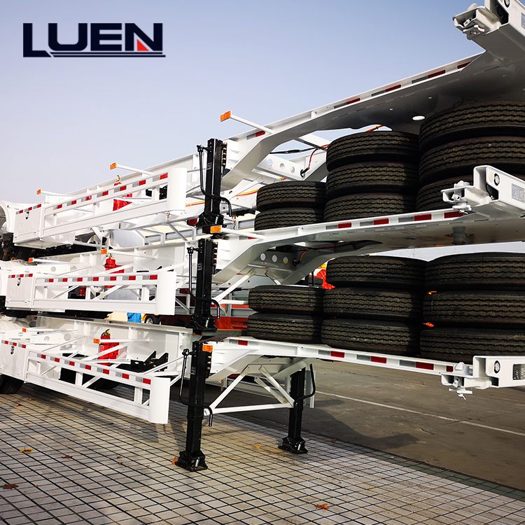 Features of flatbed semi-trailer